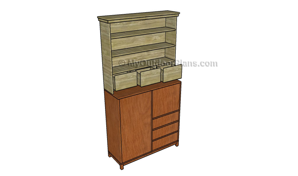 DESK HUTCH PLANS woodworking plan