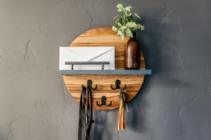 Wall-Mounted Mail and Key Rack - Image 1