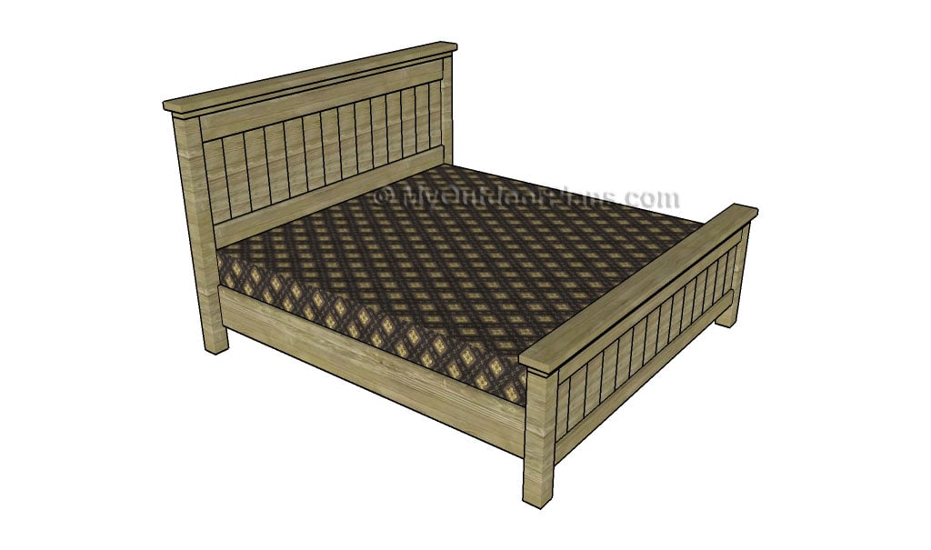 KING SIZE BED FRAME PLANS - Image 1