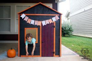 Knock-down Kids Haunted Playhouse woodworking plan
