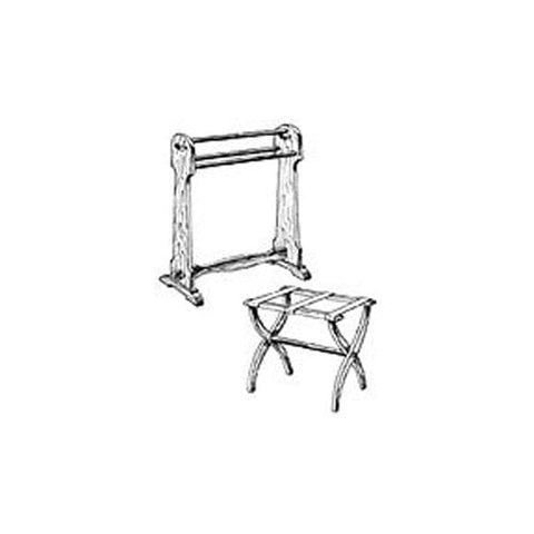 Woodworking Project Paper Plan to Build Luggage and Quilt Rack - Image 1