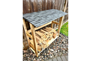 Outdoor Firewood Storage Rack - Image 1