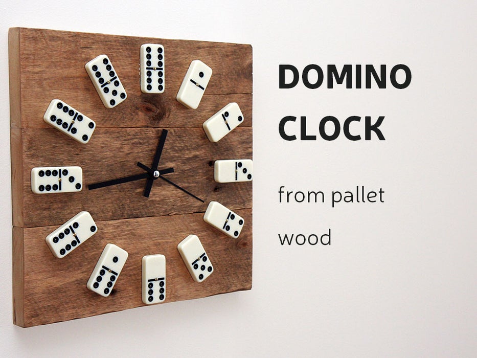 DIY: Domino Clock From Pallet Wood - Image 1