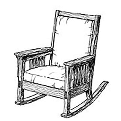 Woodworking Project Paper Plan to Build Authentic Mission Rocking Chair - Image 1