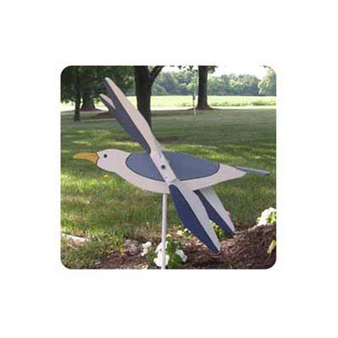 Woodworking Project Paper Plan to Build Flying Seagull Whirligig - Image 1