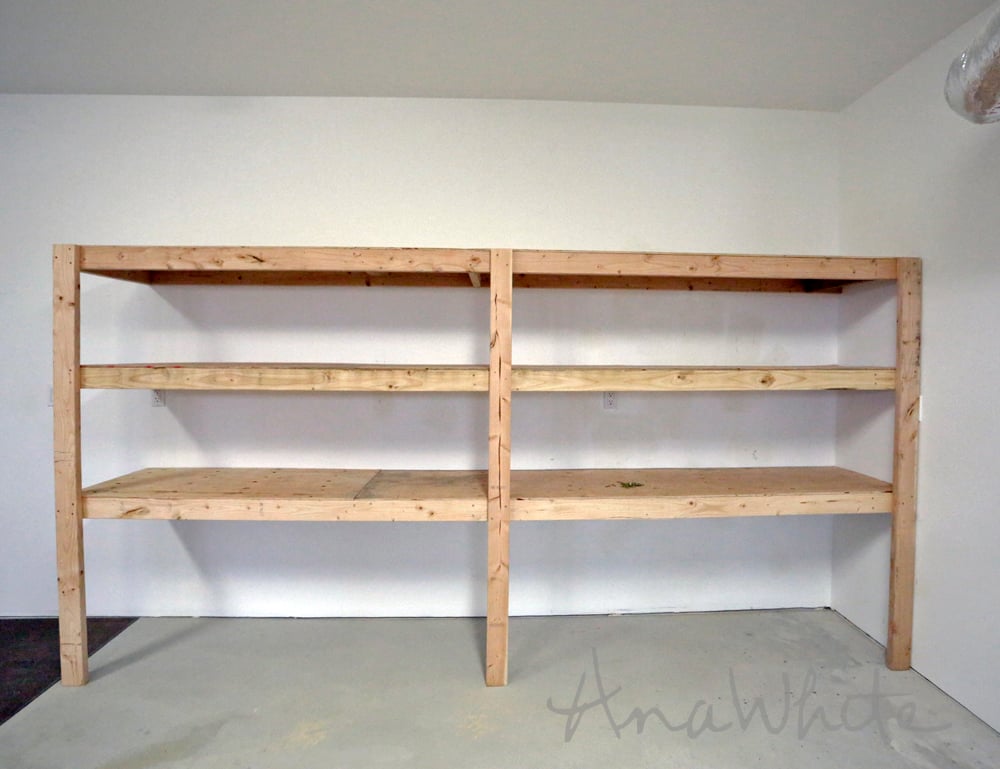 BEST DIY Garage Shelves (Attached to Walls) woodworking plan