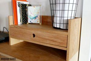 Simple DIY Desk Organizer woodworking plan