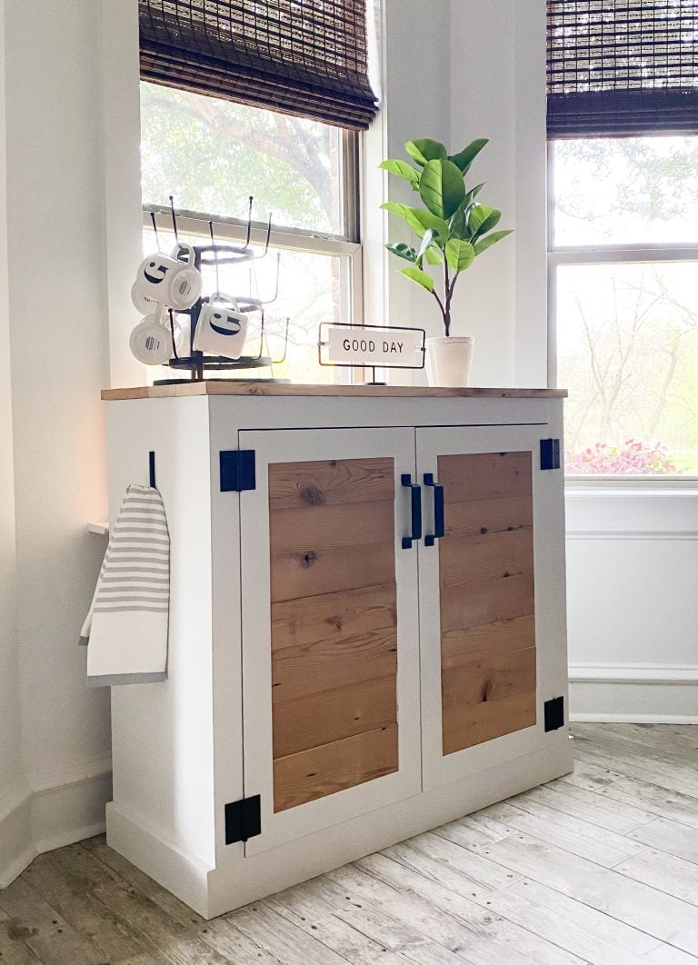 DIY Modern Farmhouse Coffee Cabinet - Image 1