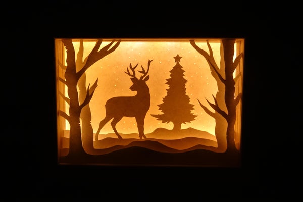 Christmas Shadowbox – Decor Item woodworking plan