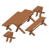 Backyard table and bench set plan - Image 1