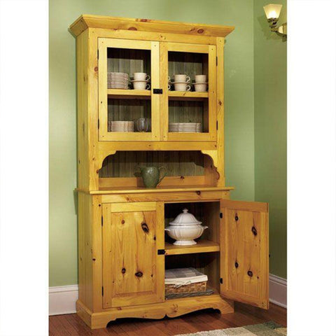 Downloadable Woodworking Project Plan to Build Heirloom Pine Hutch woodworking plan