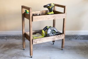 DIY Workshop Utility Cart woodworking plan