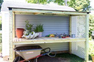 Lean-To Potting Shed woodworking plan