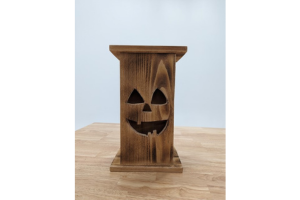 Wooden Jack-O-Lantern - Image 1