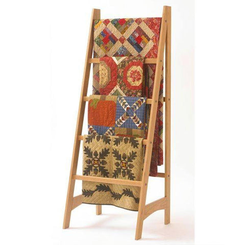 Downloadable Woodworking Project Plan to Build Quilt Ladder woodworking plan
