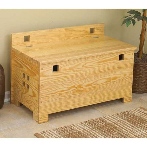 Woodworking Project Paper Plan to Build Bench with Storage - Image 1