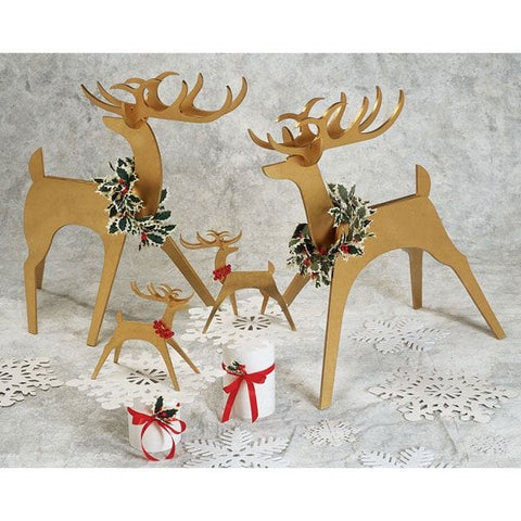 Woodworking Project Paper Plan to Build Medium & Tabletop Stylish Reindeer - Image 1