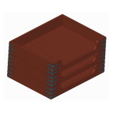 Stacking desk trays plan woodworking plan