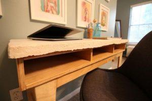 Plywood and Concrete Desk - Image 1