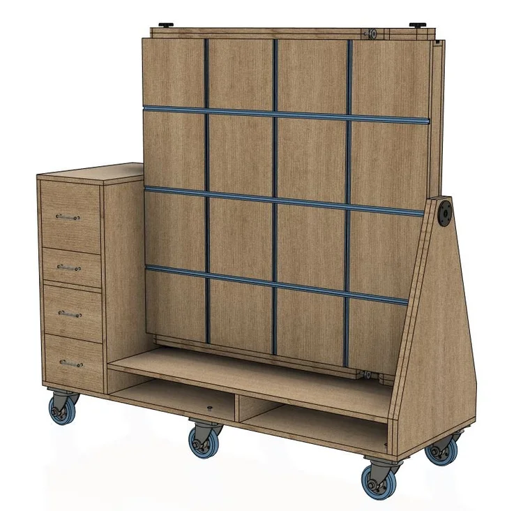 Fisher’s Mobile Assembly Table woodworking plan