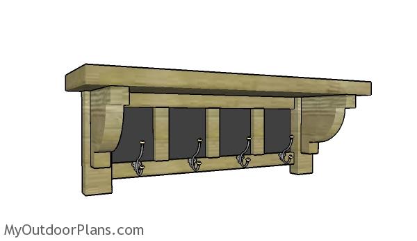 CHALKBOARD COAT RACK PLANS woodworking plan