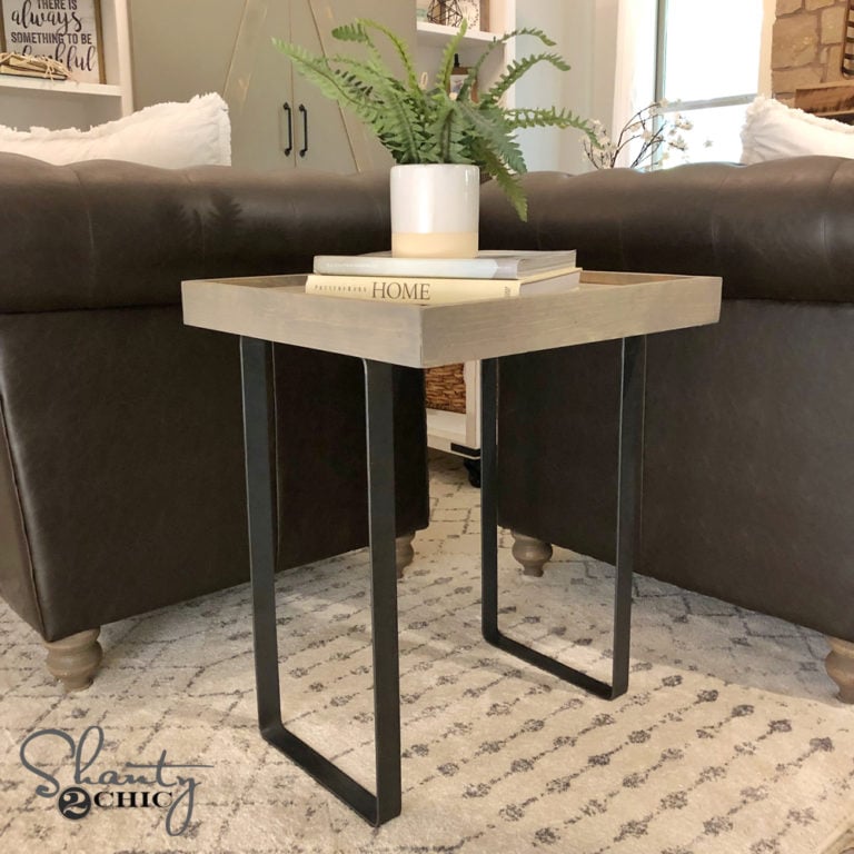 DIY Modern Rustic End Table - Image 1