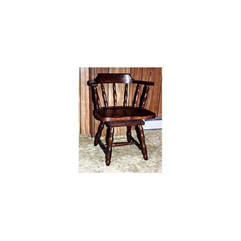 Woodworking Project Paper Plan to Build Captain’s Swivel Chair - Image 1