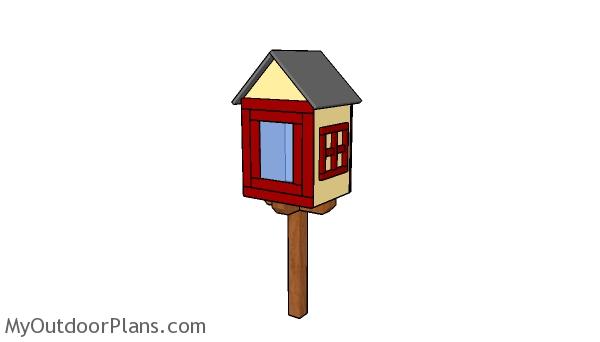 LITTLE FREE LIBRARY HOUSE PLANS - Image 1