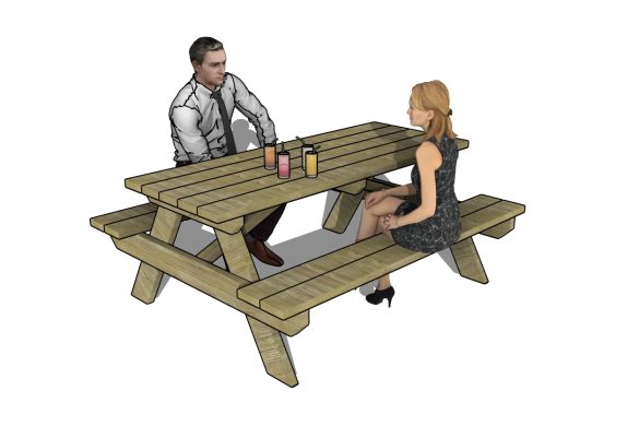 6 FOOT PICNIC TABLE PLANS - Image 1