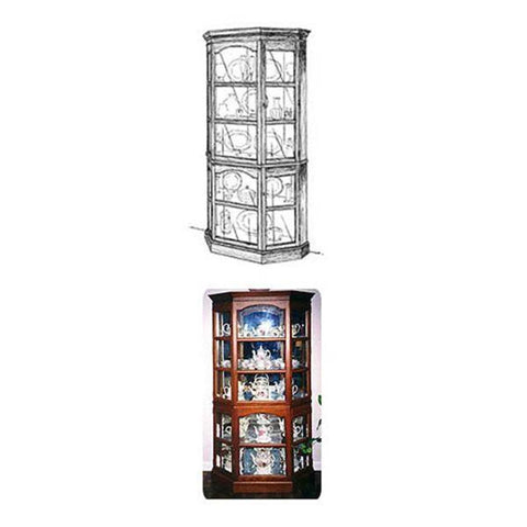 Woodworking Project Paper Plan to Build Heavy Duty Curio Cabinet woodworking plan