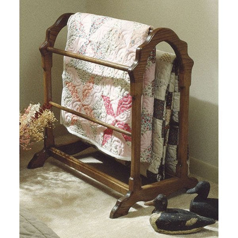 Woodworking Project Paper Plan to Build Country Classic Quilt Rack (Large Format) - Image 1