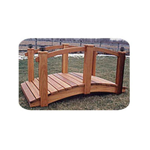 Woodworking Project Paper Plan to Build 8′ Arched Lawn Bridge - Image 1