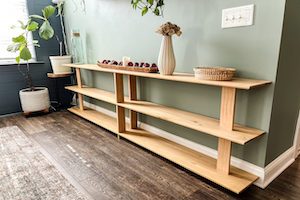 Mid-Century Modern Sofa Table woodworking plan