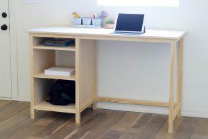 Counter Height Desk with Storage woodworking plan
