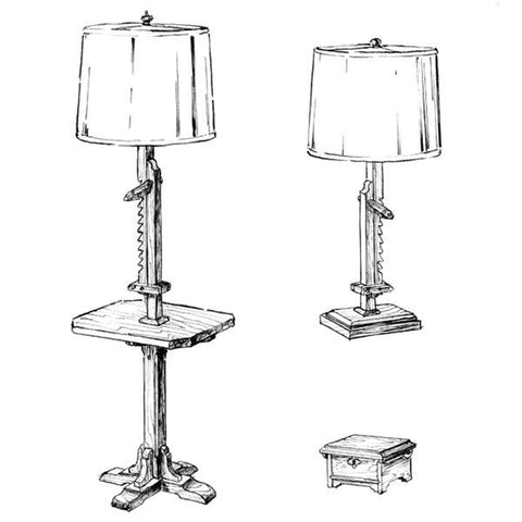 Woodworking Project Paper Plan to Build Two Ratchet Lamp/Trinket Box - Image 1