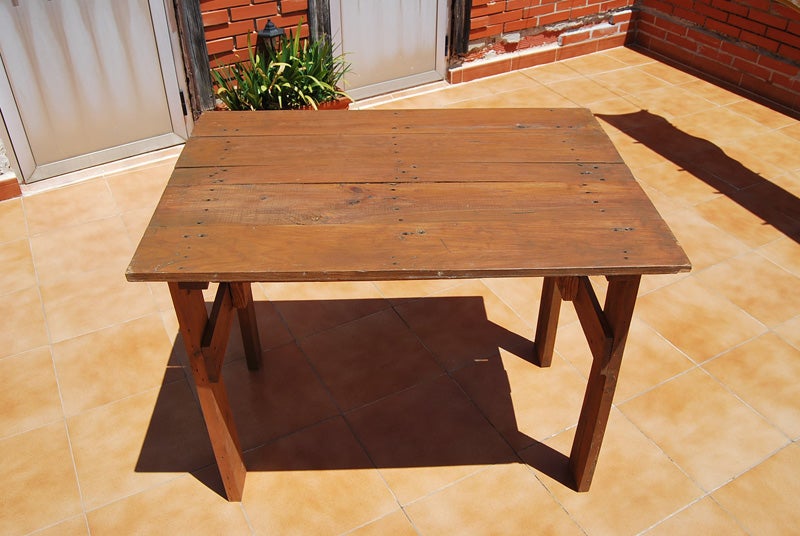 Mesa Plegable Para Terraza – Folding Table Terrace woodworking plan
