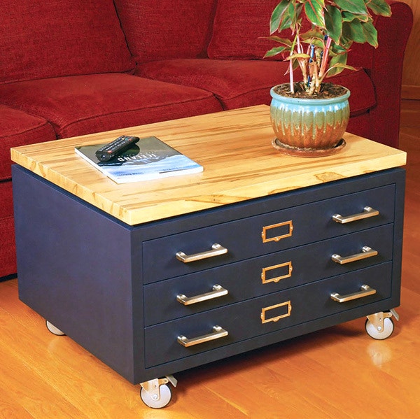 Coffee Table with Drawers Plan - Image 1