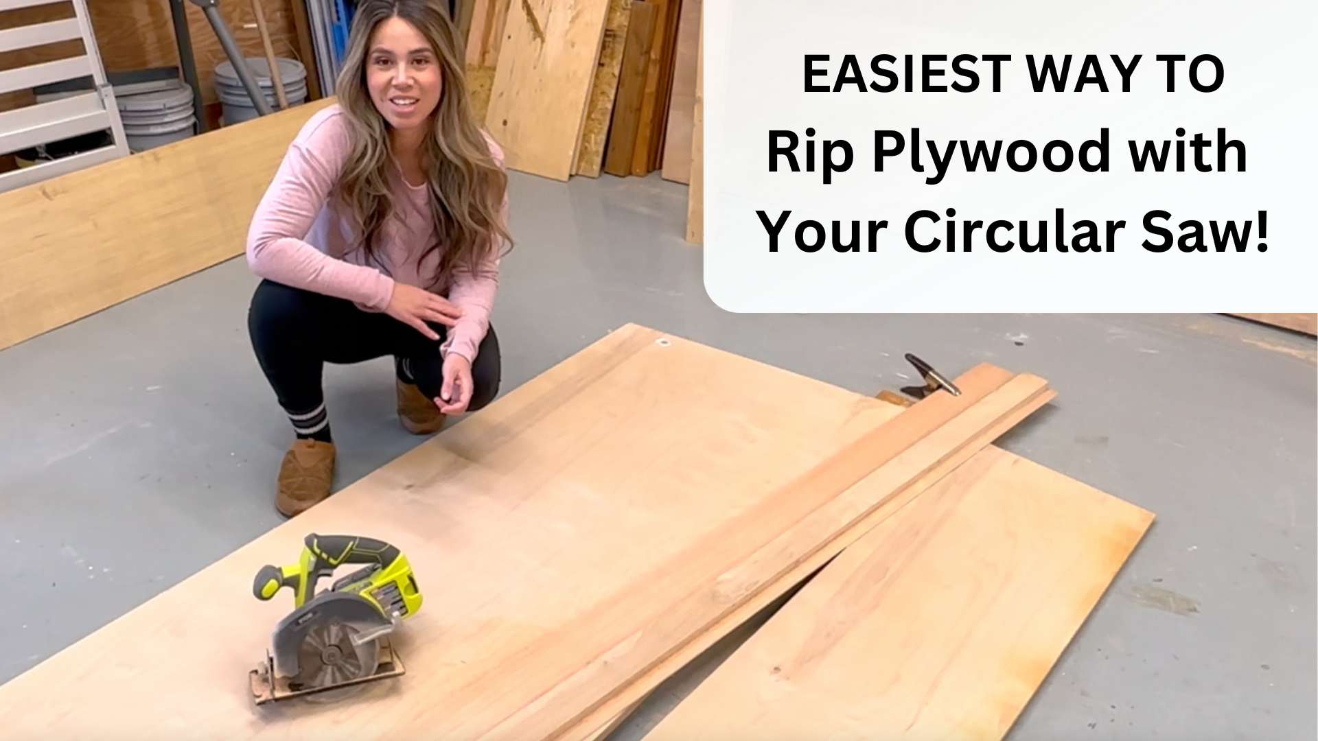 Rip Jig for Circular Saw woodworking plan
