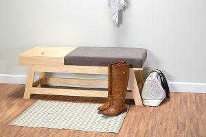 Bench with Built-In Storage – Metric woodworking plan
