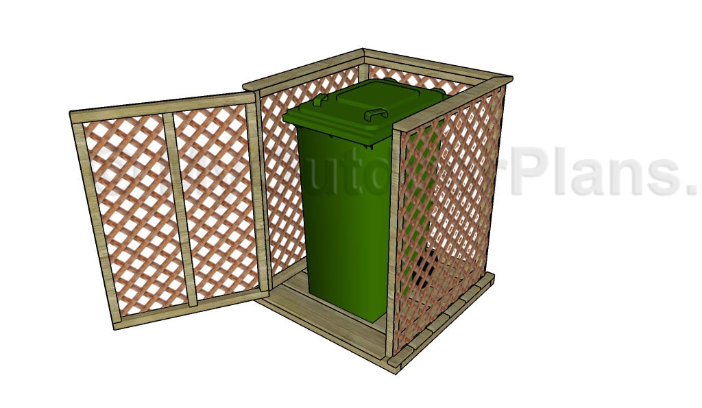TRASH CAN ENCLOSURE PLANS - Image 1