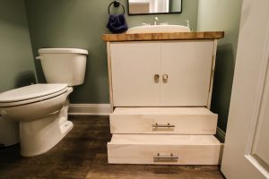 Pedestal Vanity woodworking plan