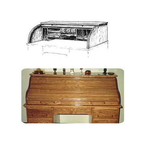 Woodworking Project Paper Plan to Build Roll Top Tambor (Upper Portion) - Image 1