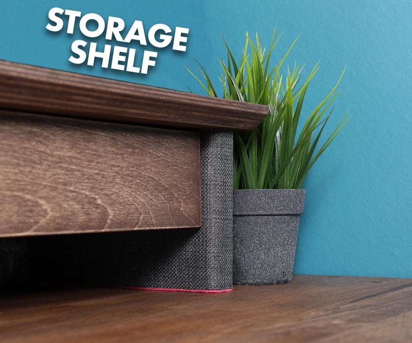 How to Make a Storage Shelf for a Desk – DIY Monitor Stand - Image 1