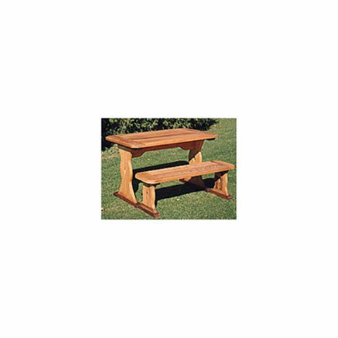 Woodworking Project Paper Plan to Build Table and Bench - Image 1
