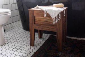 Bathroom Stool woodworking plan