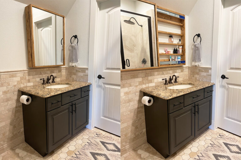 DIY Medicine Cabinet with Mirror - Image 1