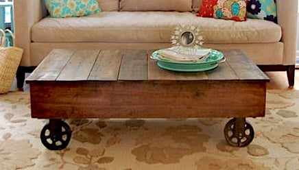 Factory Cart Coffee Table woodworking plan