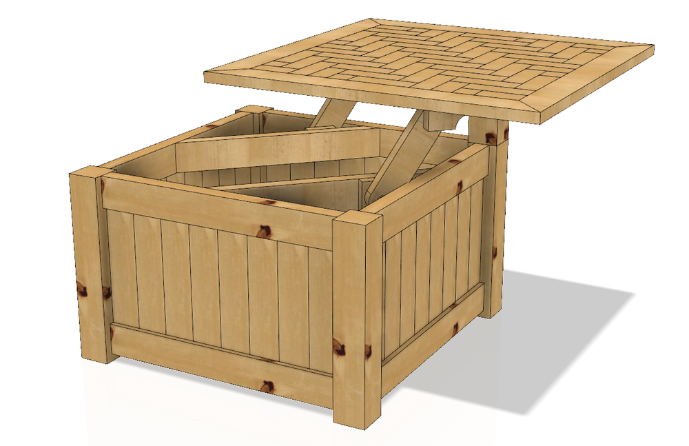 Fisher’s Lift-Top Coffee Table - Image 1