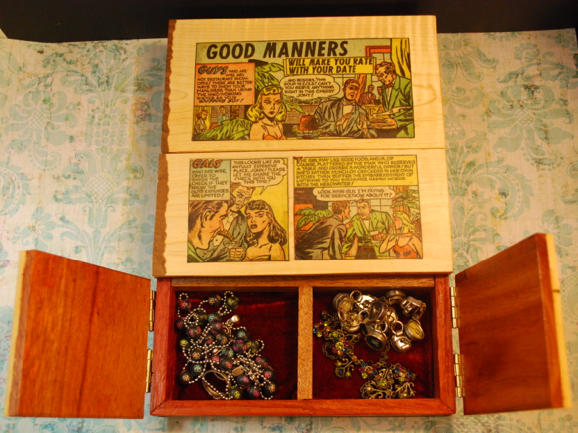 50’s Romance Comic Book Jewelry Box woodworking plan