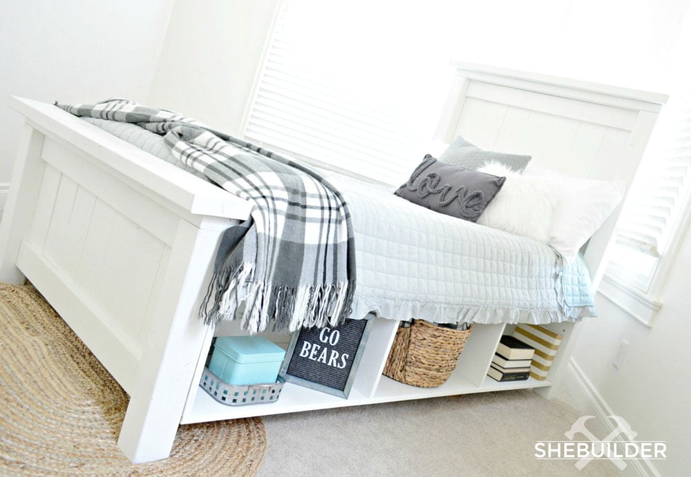 Farmhouse Storage Bed with Drawers (Twin and Full) - Image 2